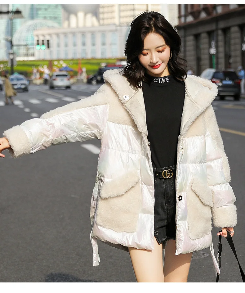 Comfortable Fashion Hooded Cotton-padded Clothes/Cotton Coat Loose-Fit Winter Elegant
