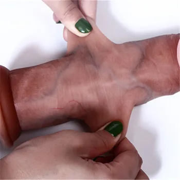 Realistic Dildos For Women Sliding Foreskin Penis Huge Dildo Females Masturbation With Suction Cup Fake Dick Lesbian Sex Toys 3