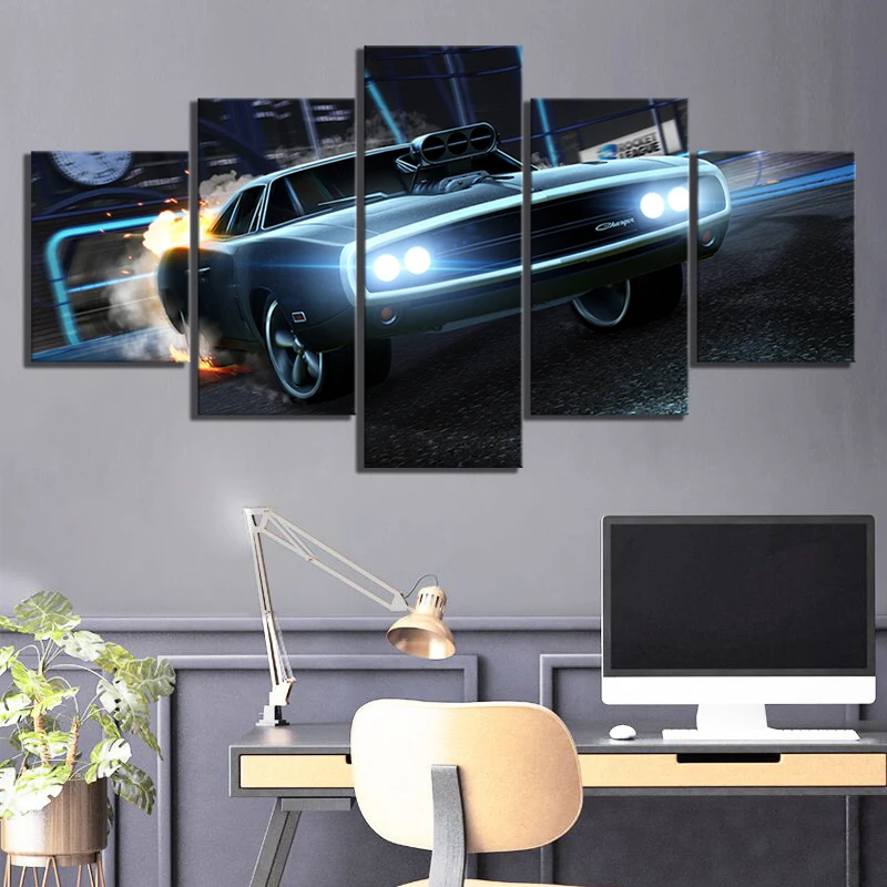 5 шт. HD роскошный спортивный автомобиль фотографии ракетная Лига игры плакаты