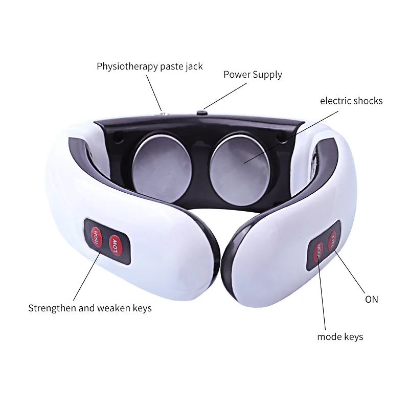 Массажер для шеи и спины, электрический пульт дистанционного управления, многофункциональный прибор для физиотерапии, забота о здоровье