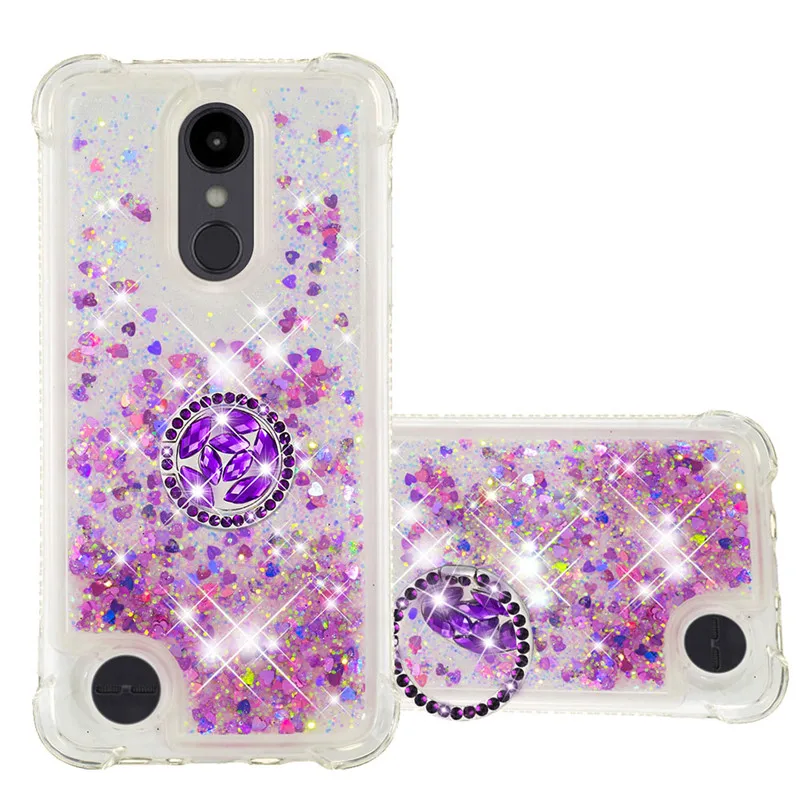 Для LG Aristo 2 K8 US Aristo2 Plus LV3 алмазный палец кольцо чехол для телефона противоударный мягкий силиконовый защитный чехол
