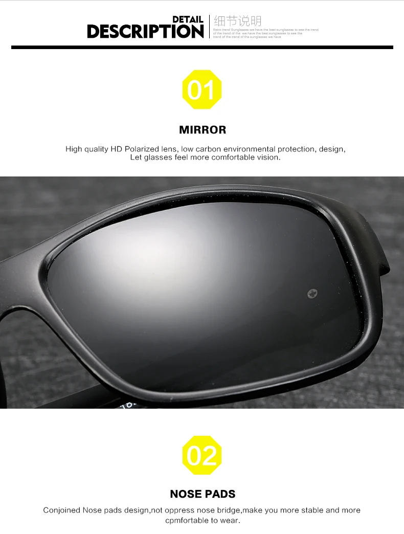 WarBLade очки ночного видения мужские и женские брендовые дизайнерские очки для вождения поляризованные солнцезащитные очки HD Pilot Солнцезащитные очки 1825