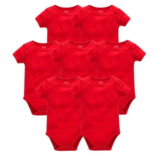 Чистая Детская одежда, однотонный дизайн, короткий рукав, хлопок, летние детские комбинезоны для новорожденных мальчиков и девочек, roupa de bebes, одежда - Цвет: 7HY2211