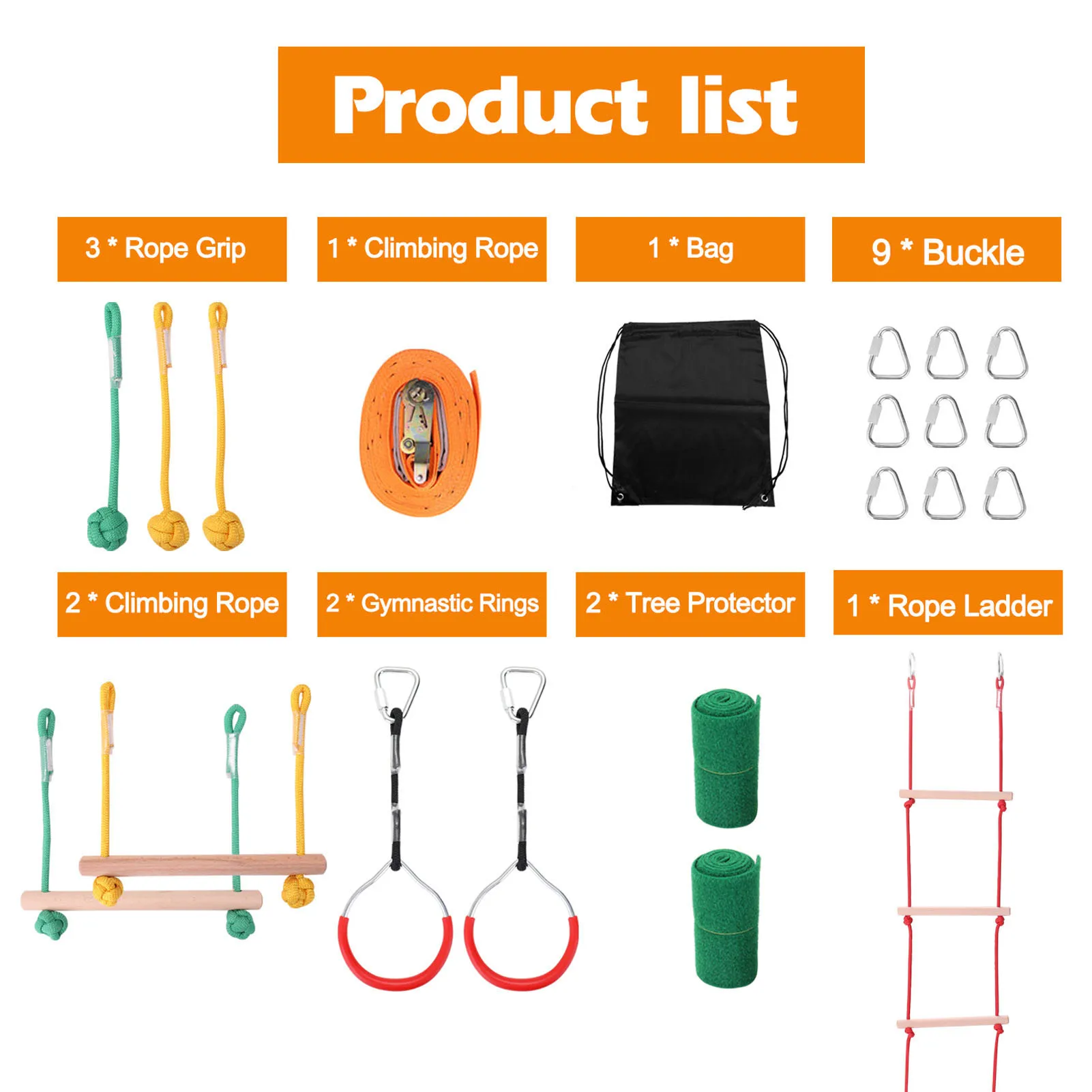 Outdoor Children Climbing Rope Exercise Line Obstacle Training Accessories Kids Garden Camping Sports Equipment