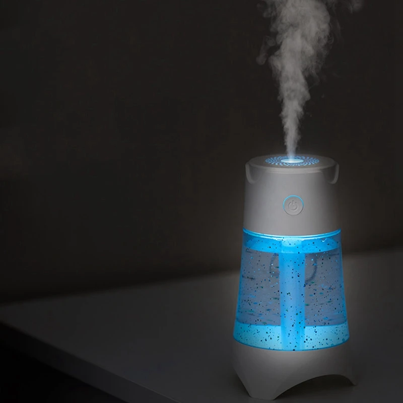 300ML USB Cat Air Humidifier Ultrasonic Humidifier with LED Light Mini USB Fan for Home Office