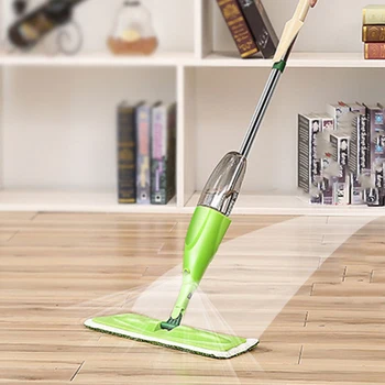

ic Spray Mop Wooden Floor with Reusable Microfiber Pads 360 Degree Handle Home Windows Kitchen Mop er Broom Clean Tools