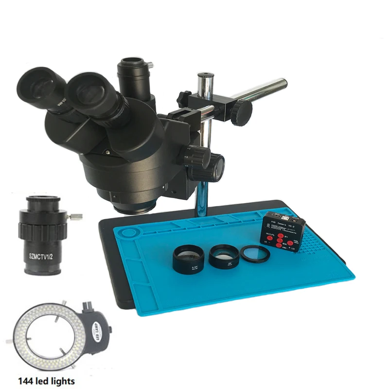  3.5X-90X Trinocular Stereo microscope 38MP 1080P 60FPS HDMI USB Electronic digital microscopio Came