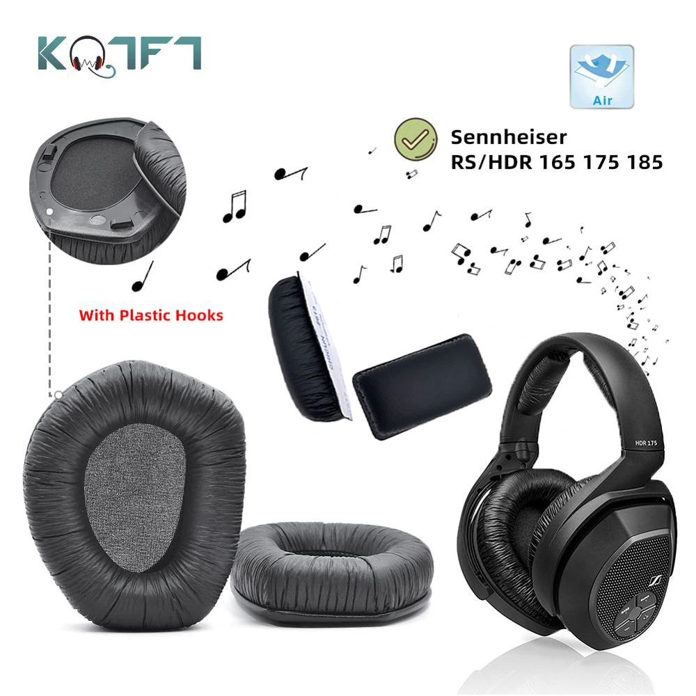 very much Outboard Gaseous KQTFT Velvet Replacement EarPads for Sennheiser RS165 RS175 RS185 HDR165  HDR175 HDR185 RS195 Headset Pads Earmuff Cover Cushion|Earphone  Accessories| - AliExpress