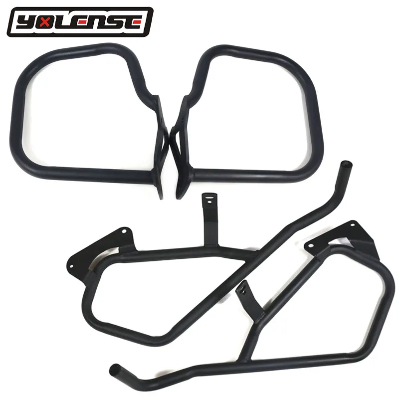 Gloss balck Engine Highway Crash Bar /& Rear Side Box bumper whole set Guard For B-M-W K1600 GT GTL 2011-2018 K1600GT K1600GTL