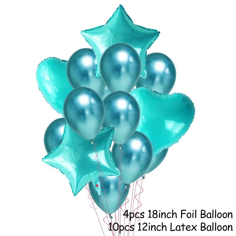 14pcs balloon set-C WEIGAO воздушные шары из фольги для пончика пиццы, свадебные украшения, Гелиевый шар, украшение для дня рождения, Детские шарики для душа - Цвет: 14pcs balloon set-C