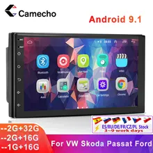Camecho Android 9,1 автомобильный радиоприемник, мультимедийный плеер 7 ''HD GPS-навигация для VW Passat Golf MK5 MK6 Jetta T5 EOS POLO Touran Sharan