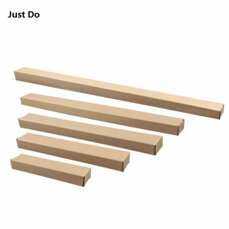 Длинные коричневые картонные коробки из крафт-бумаги светодиодный упаковки