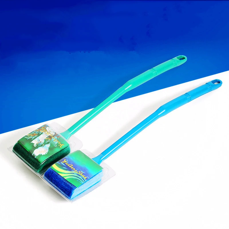 2 Head Plastic Cleaning Brush Glass Aquarium Sponge Seaweed Cleaner Glass Plant Aquarium Fish Tank Aquarium Accessories