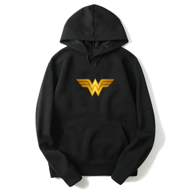 16 Wonder Woman мужской худи-свитшот Женская Толстовка Harajuku розовая одежда пуловер с длинным рукавом Толстовка Зимняя негабаритная Толстовка - Цвет: 16