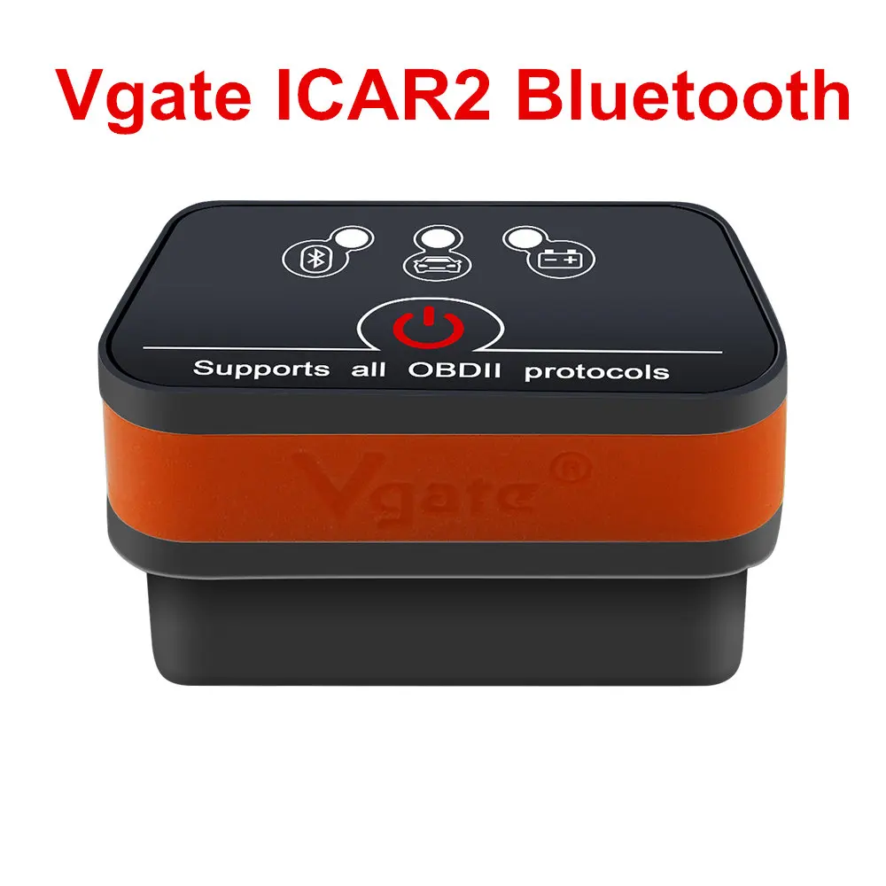 Новейший Vgate iCar 2 Bluetooth ELM327 OBD2 считыватель кодов iCar2 для Android/PC(4 цвета - Цвет: ICAR2 BT Orange