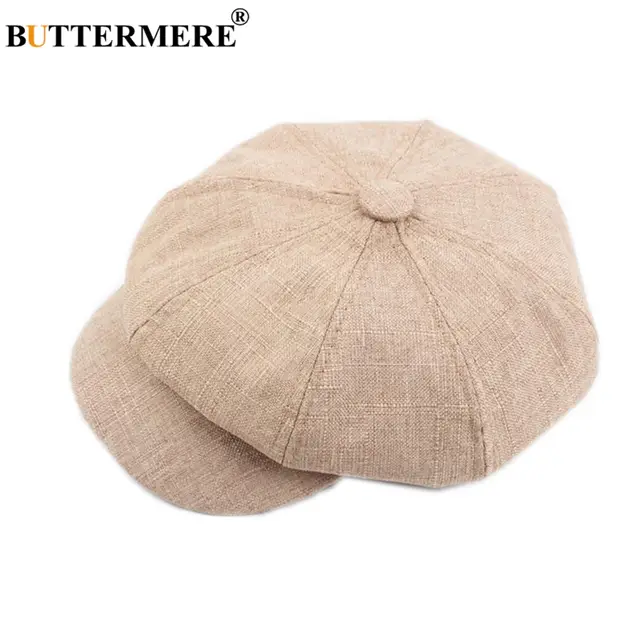 khaki newsboy hat