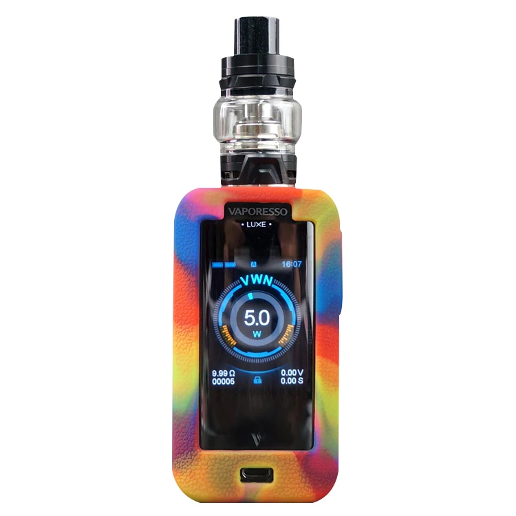 Защитный силиконовый чехол для Vaporesso Lux 220W Mod чехол для вейпа резиновая основа кожи - Цвет: rainbow