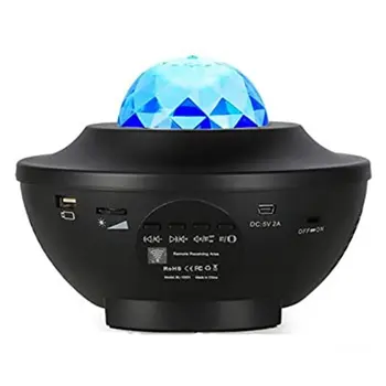 

LED Music Player Sky Projection Lamp USB Wireless Voice Controlled Laser Radium Lamp Night Light Projector