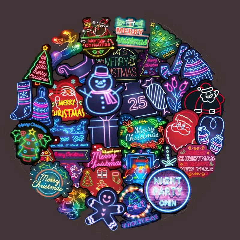 50 шт./упак. Рождественская серия стикер s Doodle стикер s для автомобиля багаж гитара крутая мотоциклетная тележка чехол блокнот наклейка