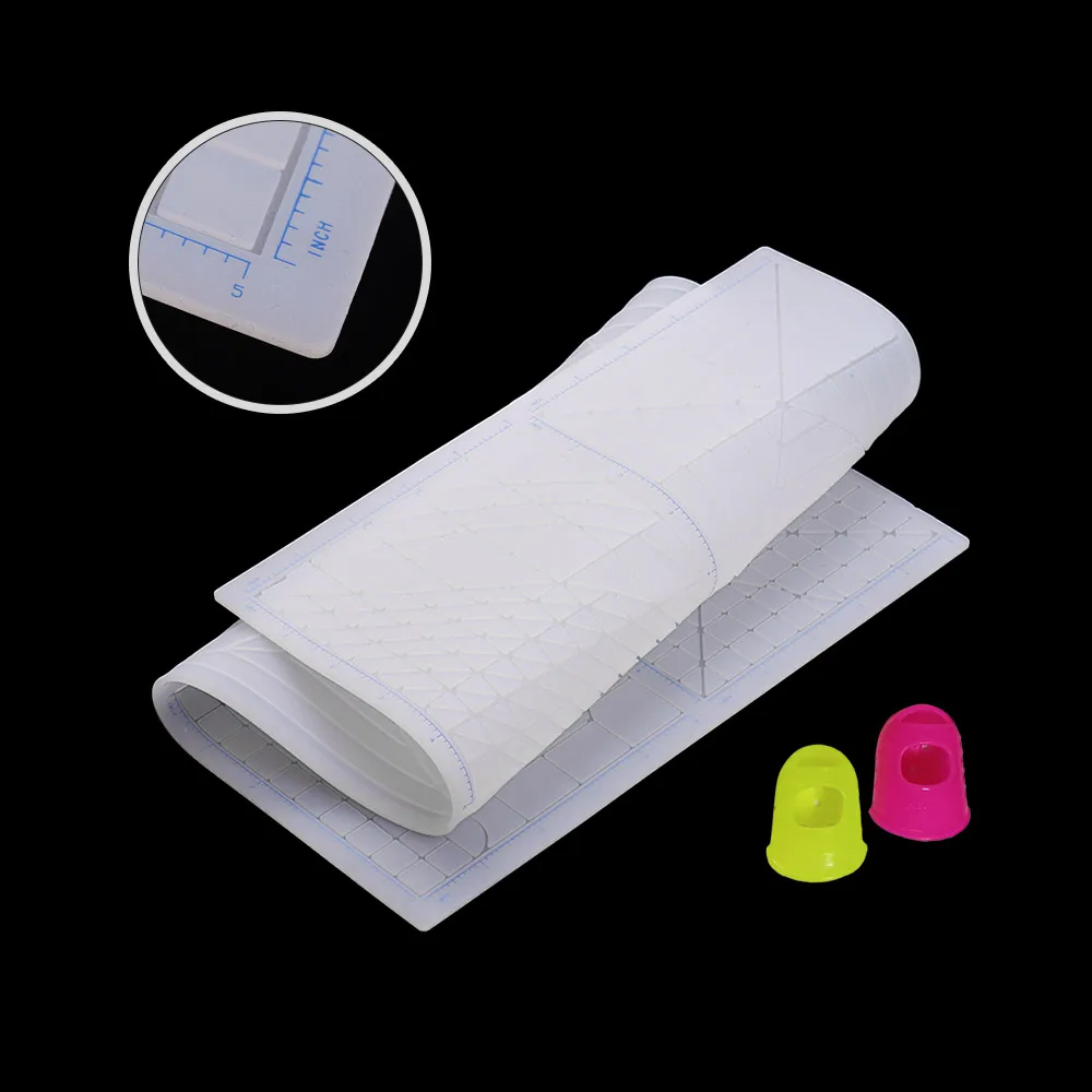 Multi Purpose 3D Printing Pen Template Soft Silicone Mat 3D Drawing Templates Copy Board with Fingerstall printer Accessories