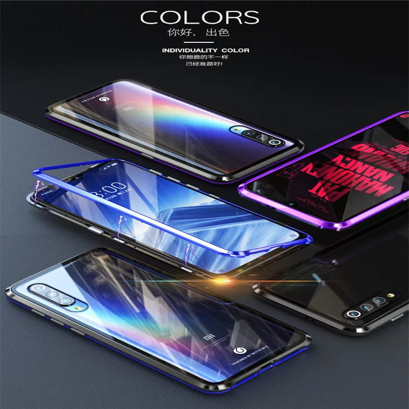 Магнитный металлический бампер чехол Xiaomi mi 9 чехол Xiaomi mi 9 se прозрачное бесцветное стекло задняя крышка для Xia mi Xiaomi mi 9 Чехол Броня