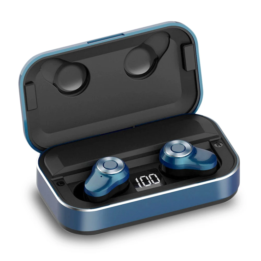 Bluetooth 5.0 6D Stereo Earphone Wireless Earphones IPX5 Waterproof Earphones 3500mAh LED Smart Power Bank Phone Holder Bluetooth 5.0 6D Stereo Earphone Wireless Earphones IPX5 Waterproof Earphones 3500mAh LED Smart Power Bank Phone Holder