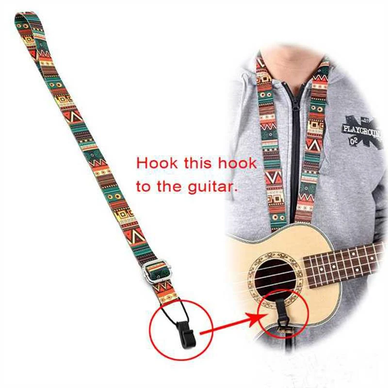 New Ukulele Strap Sling With Hook For Ukulele Guitar Accessories Beauty