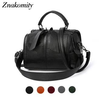 

Znakomity Women Evening Bag Shoulder Bags PU Leather Luxury Fashion Ladies Travel Crossbody Bag Soft Bucket Women Tote Bags 2019