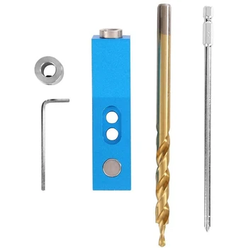 

Mini Kregs Jig Pocket Hole Jig Straight Vertical Fixture Hole Jig Hole Locator Puncher Great Tool for Joinery Work