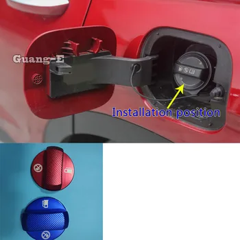 

For Kia KX Cross Pegas K2 Forte K3 K5 K4 KX3 KX1 KX5 KX7 Sportage Rio Car Inner Gas/Fuel/Oil Tank Cover Cap Sticker Trim Frame
