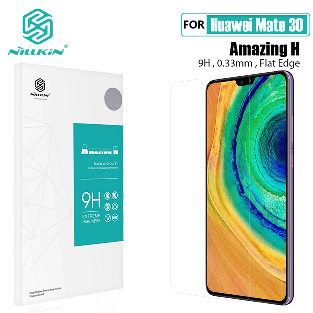 Clear For Huawei Mate 30 Glass Screen Protector Защитное стекло NILLKIN H/H+ PRO XD 3D CP+ Pro для huawei mate 30 Pro 5G - Цвет: Clear