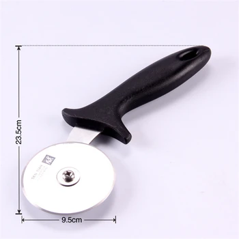 

Large Razor Sharp Blade Stainless Steel Pizza Cutter Wheel Non-slip Handle Pizza Cutter Slicer For Pizza Cheese Cakes Lovers