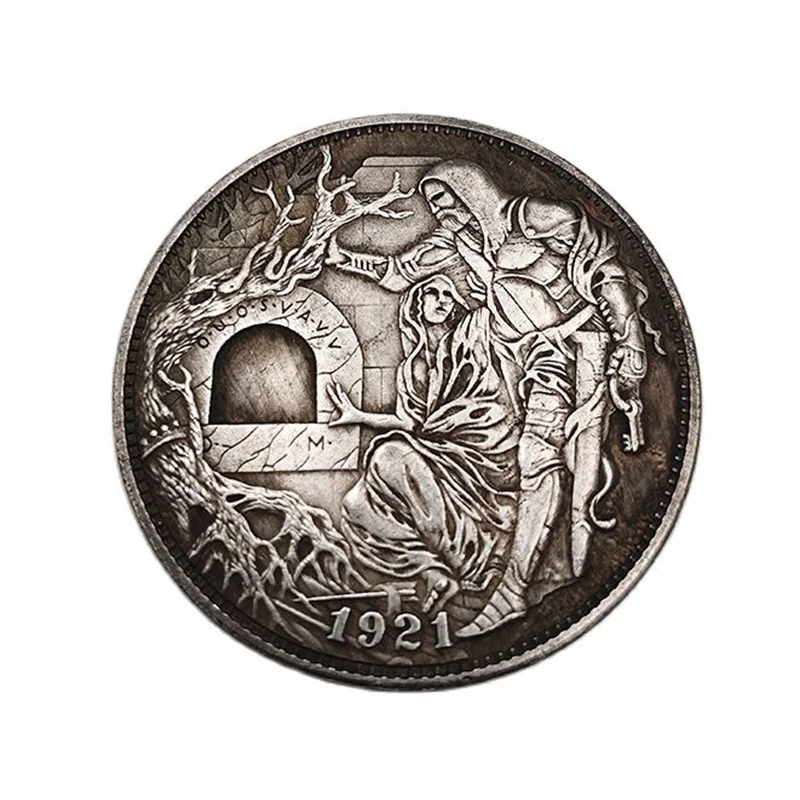 1921 США Хобо монеты мужские и женские памятные латунные посеребренные поделки
