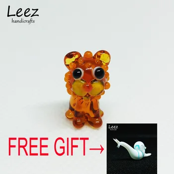 

Leez Handicrafts Mini Lion Colored Glaze Handmade Murano Glass For Decoration Art Manual Manufacture Wholesale