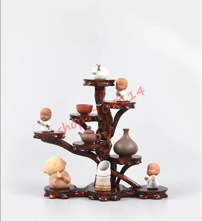 

Root Carving Stone Base Stone Arrangement Craft Purple Sand Hubo Ancient Frame Vase Pot Carving Solid Wood Bracket