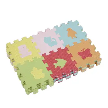 

16*16cm EVA Foam Puzzle/Baby Play Mat Foam Play DIY Puzzle Mat 36pcs lot Interlocking Exercise Tiles Each Animal Printing