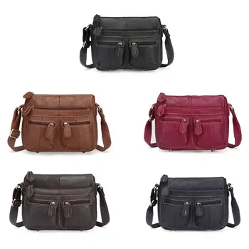 

Fashion Women Leather Handbag Shoulder Bag Lady Casual Multi Pocket Crossbody Bag Female Messenger Satchel Purse Shopping Tote