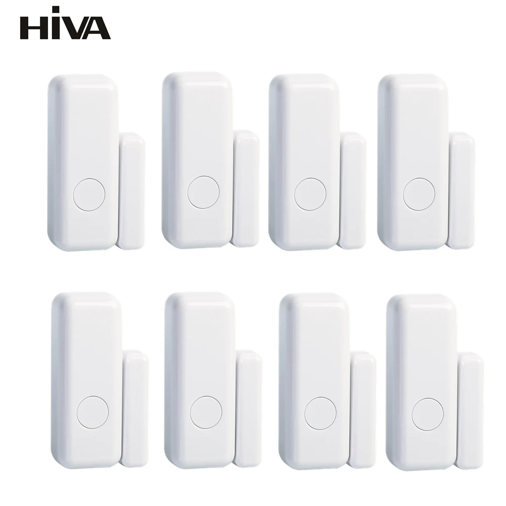 Sensor magnético inalámbrico para puerta y ventana, modo de codificación RF 433MHz, para sistema de alarma de seguridad para el hogar, alarma de ladrón para hogar