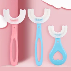 U-shape Toothbrush for Children Teeth Brush Silicone Oral Baby Care Products Lazy Easy Cleaning Teeth Kids Health Care 2-12Y