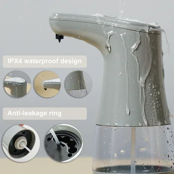 

Automatic Liquid Soap Dispenser Touchless Hands-free Infrared Motion Sensor Adjustable Dish Liquid Dispensing for home