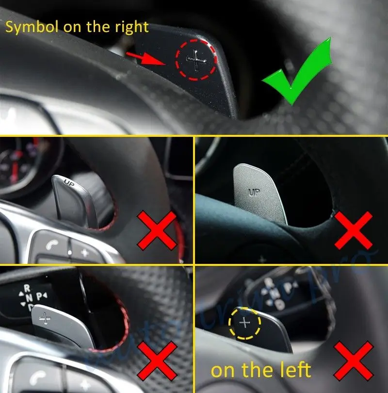 Углеродное волокно рулевое колесо сдвиг весло подходит для Benz W176 W246 W205 W212 W222 C117 W218 C292 X156 аксессуары