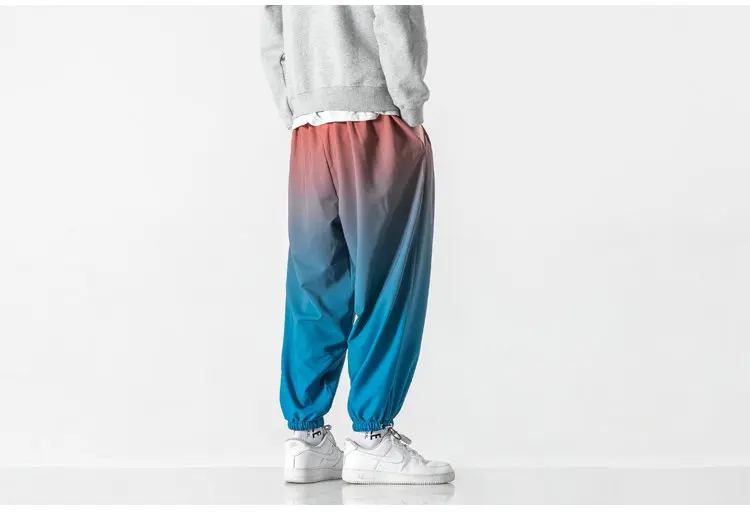 elephant harem pants New Japanese Style Mens Jogger Pants Casual Reflective Trousers Men 2021 Streetwear Loose Fashion Sweatpants Male Large Size 5XL tie dye harem pants