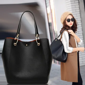 

Women's bag European and American fashion handbag pu shoulder bag handbag