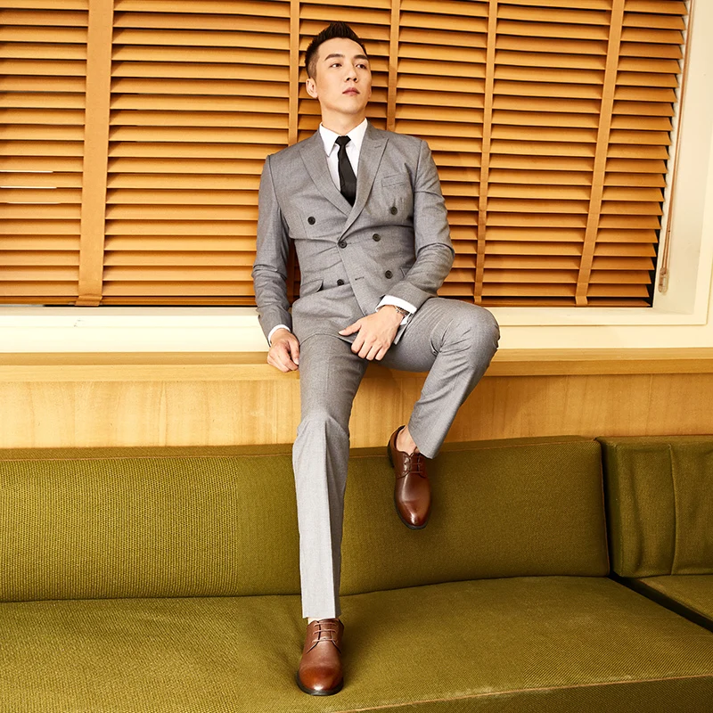 Classical Men Dress Flat Shoes lace up Men's Business dress Oxfords Casual Shoe Men Black Leatherwedding party Shoes Men Shoes 5