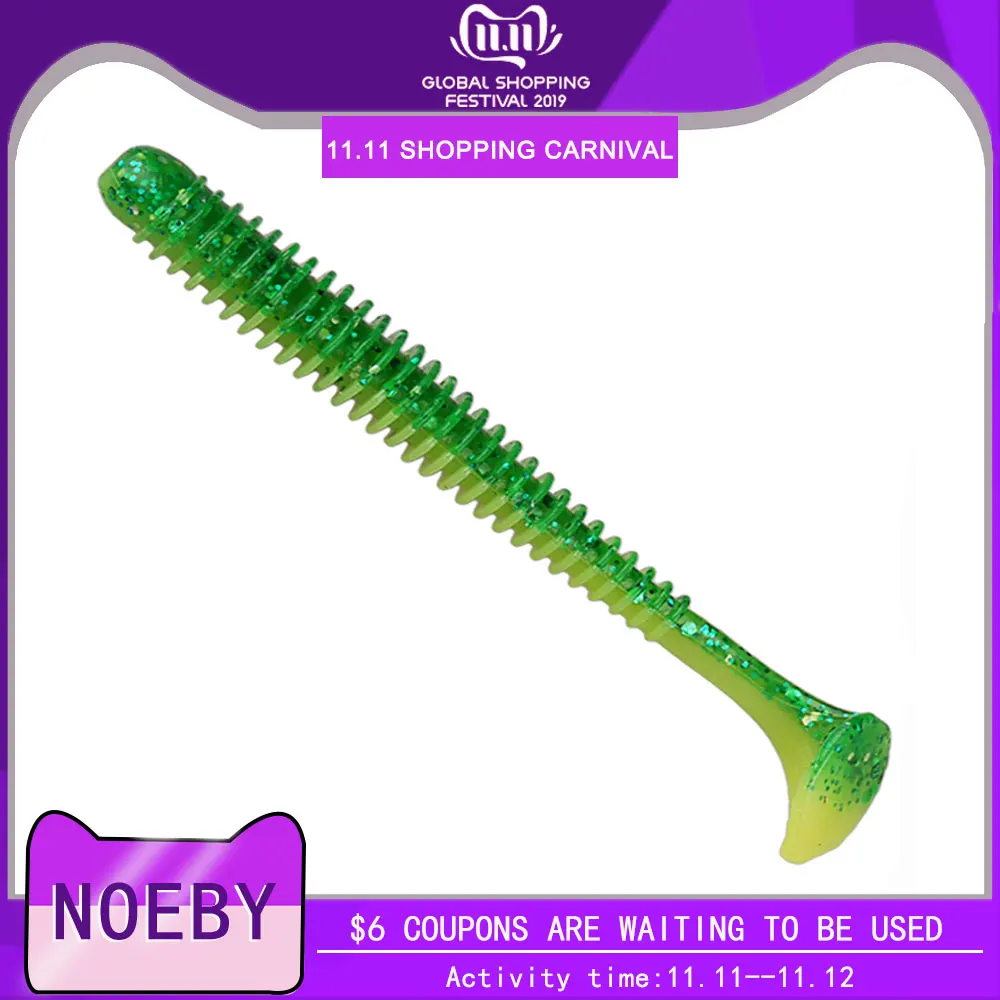 NOEBY 4 5 см/0 6 г рыболовная приманка мягкие приманки червь S3101 силиконовая ПВХ