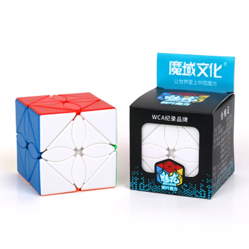 MeiLong странная форма Cubo Magico профессиональная головоломка образование без наклеек кубик антистресс игра Детские игрушки для взрослых - Цвет: Белый