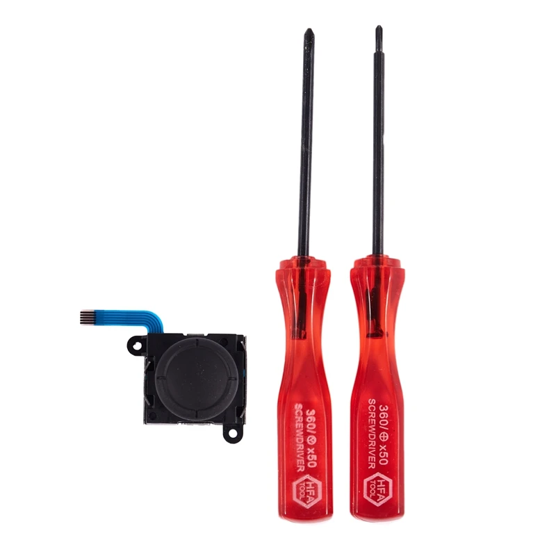 3D Analog Joystick Rocker Thumb Rod Stick with Screwdriver for Nintendo Switch Joy-Con Controller