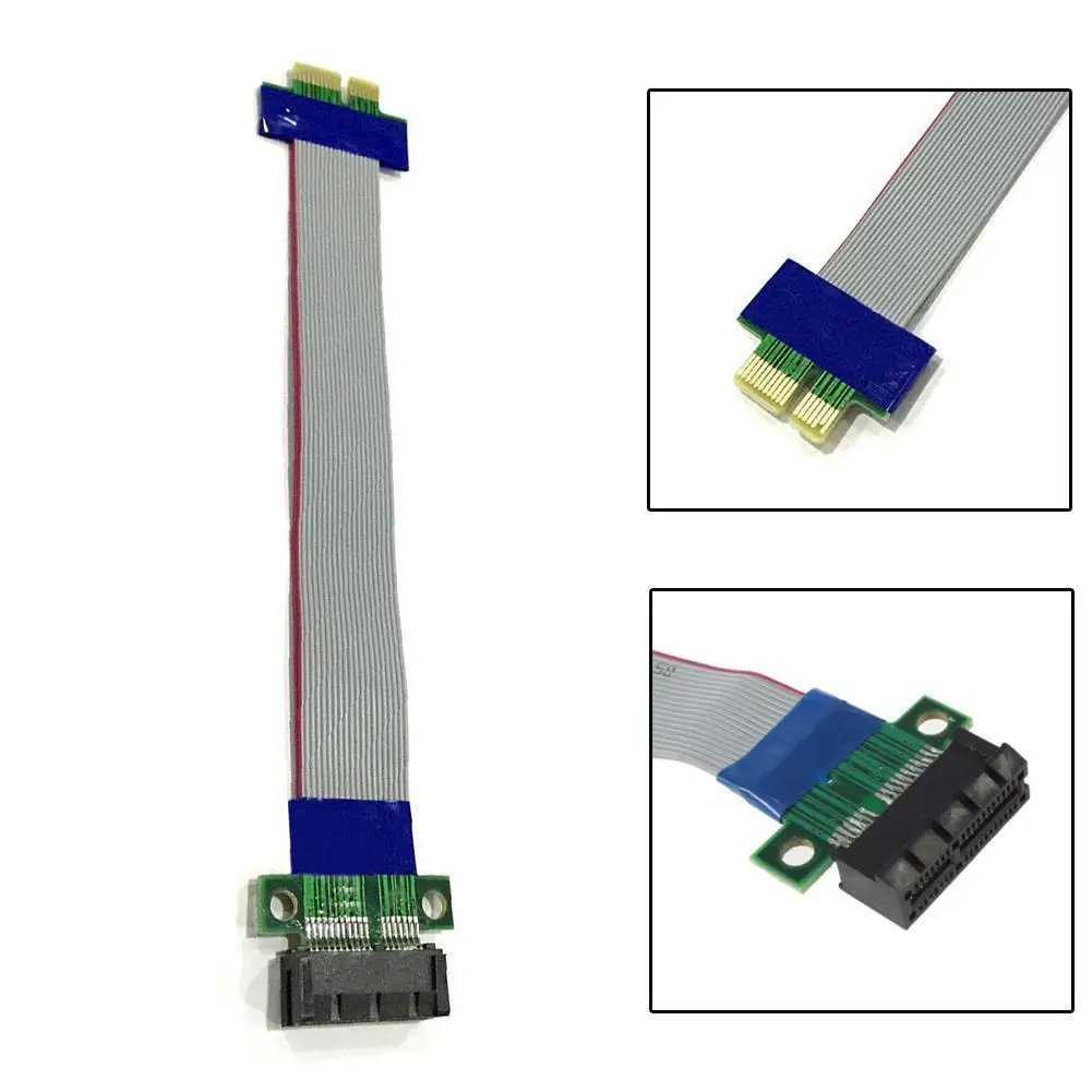 Мужского и женского пола PCI E 1X переходная карта удлинитель гибкий Удлинительный
