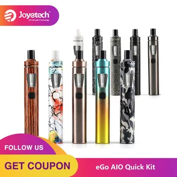 

100% Original Joyetech eGo AIO Quick Kit 1500mAh Battery 2ml Capacity All-in-One Kit Electronic Cigarette Vaporizer Vape Kit