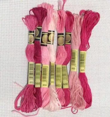 mm cxc  Cross Stitch thread The Unique Style 8 Cross Stitch Cotton Embroidery Thread Floss Sewing Skeins Craft   Gradient Color